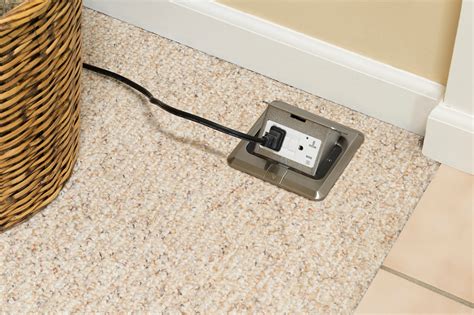 decorative electrical floor boxes|recessed outlet box new construction.